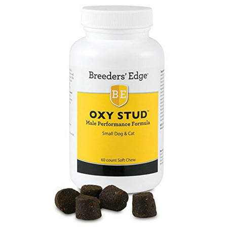 Breeder's Edge Oxy Stud Soft Chews Sm Dog & Cat 60ct, Provides essential nutrients for the unique needs of breeding dog and cat males By Revival Animal (Best Cat Breed For Home)