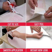 Con-Tact Creative Covering™ Solid Color White Vinyl, 18 in. x 16 ft., Well Suited to Surface Protection and Shelf Organization