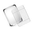 thumbnail image 1 of Juego de bandejas para hornear con rejilla de refrigeración de alambre y horno tostador Homikit, 1 of 8