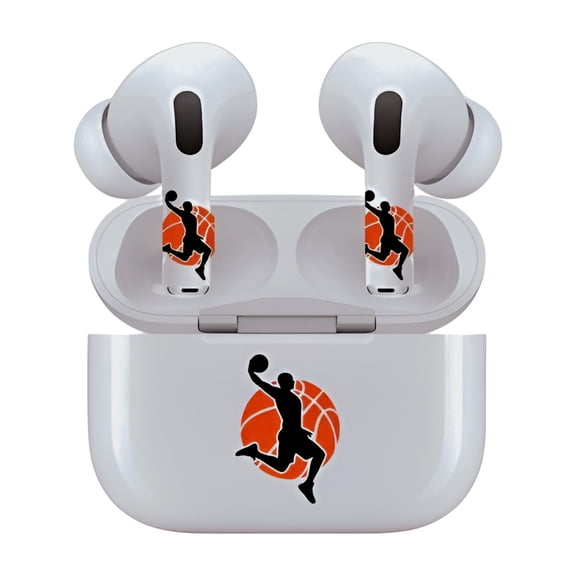 AirSkins Decals for AirPod Pro & Pro 2, Basketball Player Multicolor Scratch-Resistant Precision Fit Easy Application - 1 Unit per pack