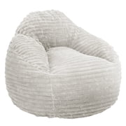 edx Bean Bag Chair Lounger Chair, Cozy Beanbag Sofa with Removable Fabric Cover for Living Room Bedroom College Dorm, 3.2 ft Taupe