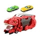 thumbnail image 4 of Juguete para vehículo de transporte de golondrinas, juguete transformador para coche de dinosaurio, vehículo para tragar dinosaurios para niños de 3, Rojo 2 Coches, 4 of 7