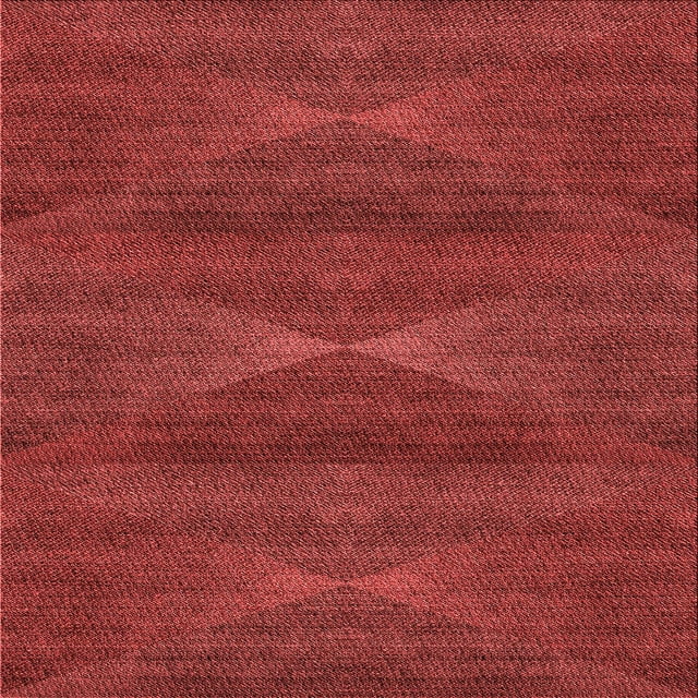 Ahgly Company Tapis d'Intérieur Lavable en Machine Carré Rouge Tomate Transitionnel, 7 Pieds Carré