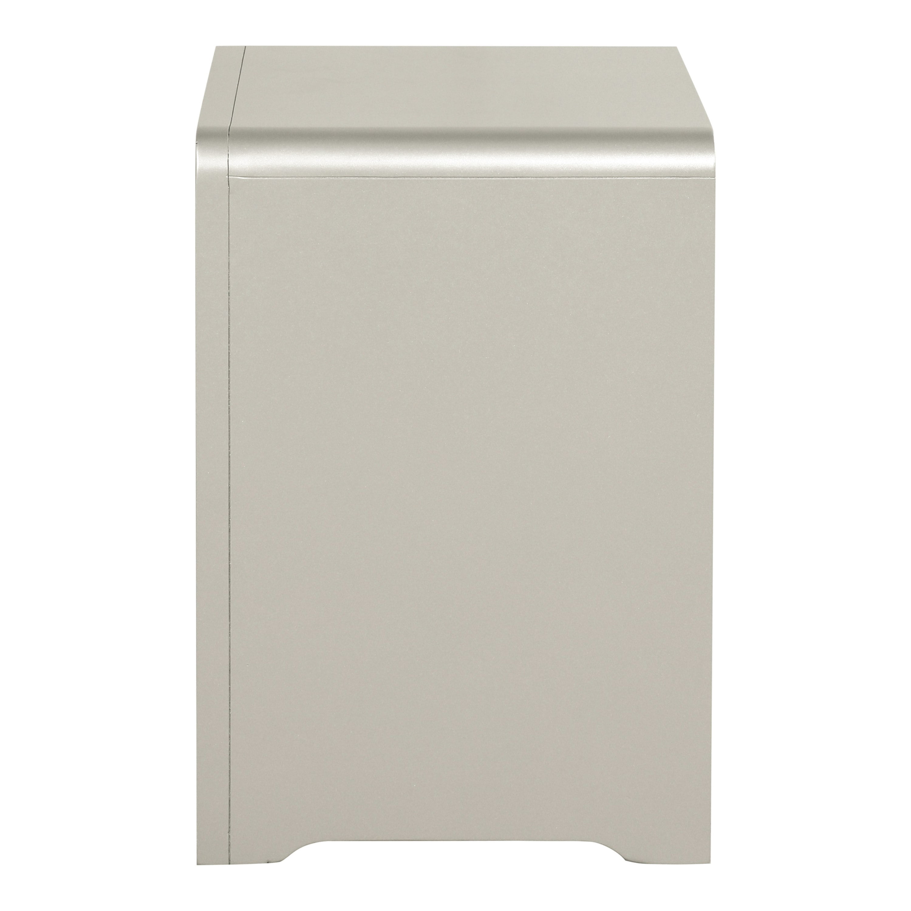 Furniture of America Zarek Modern 2-Drawer Adult Nightstand, Champagne
