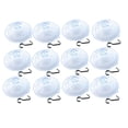 thumbnail image 1 of WinWay 12 X Suction Cup Hooks Sucker Hanger Small Clear Plastic Hanging Dia 3Cm, 1 of 5