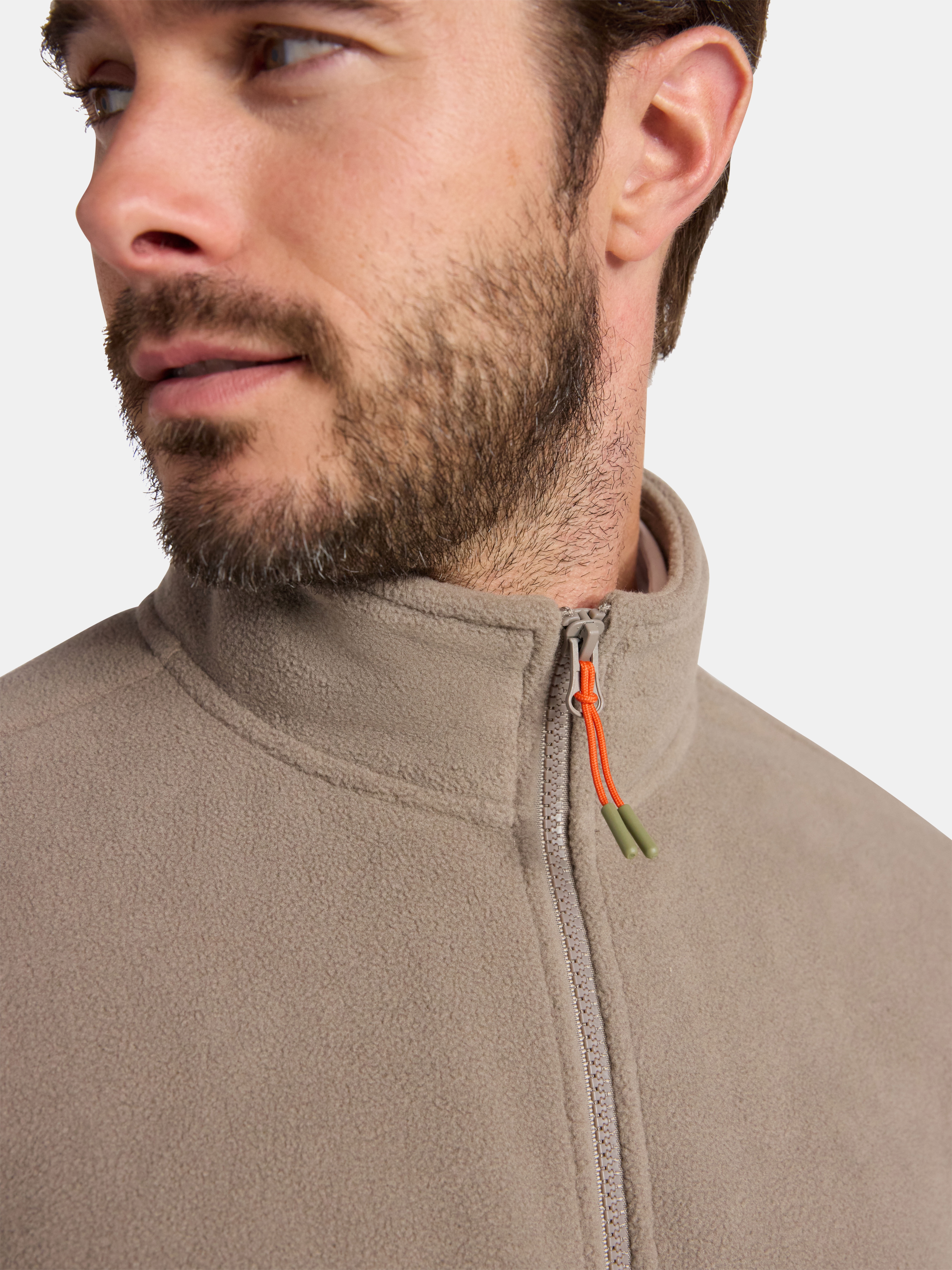 Ozark Trail Men's and Big Men's Fleece Zip-Front Jacket, Sizes S-3XL