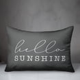 thumbnail image 2 of Creative Products Hello Sunshine Script Grey and White 14x20 Indoor / Outdoor Pillow, 2 of 2