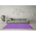 thumbnail image 3 of Ahgly Company Indoor Round Oriental Purple Industrial Area Rugs, 7' Round, 3 of 4