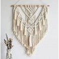 thumbnail image 3 of Decoración de habitación bohemia: tapiz tejido geométrico, decoración de pared bohemia ecológica, atrapasueños de macramé hecho a mano para tapiz, decoración elegante y acogedora, cordones de algodón, 3 of 6