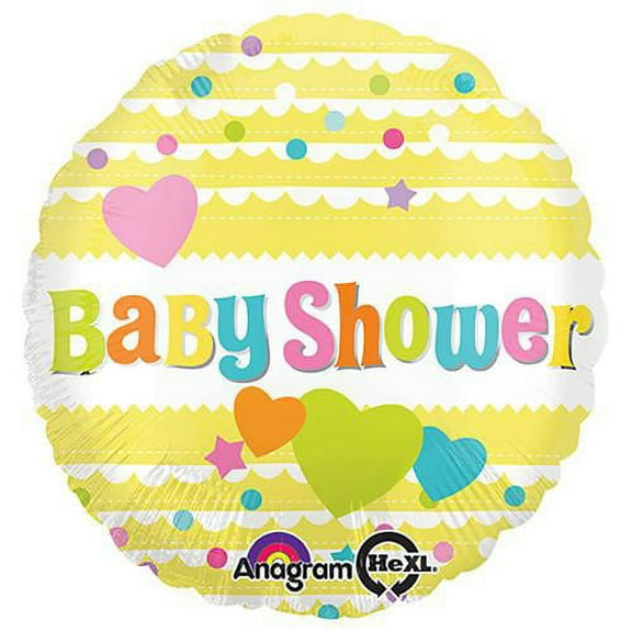LOONBALLOON Baby-Shower Balloons, 18″ BABY SHOWER YELLOW