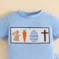 thumbnail image 4 of Gibobby Little & Big Girls Cute Outfit Sets, Crew Neck Graphic Print Summer 2-Pieces Short Sleeve Shirt and Shorts Sets Gray Size 5 T,2-3 Years,Blue, 4 of 7