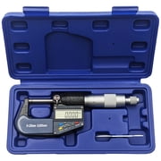Digital Micrometer, 0-1 Range (Inches and Metric) with 6 Digit LCD Display, 0.0001 Graduation