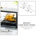 thumbnail image 4 of 1 Set of Chicken Roast Fork Cooking Meat Spit Rods Grill Chicken Tools Roast Chicken Forks, 4 of 5