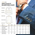 thumbnail image 5 of Azaro Uomo Blazer pour Homme Ajusté Habillé Décontracté Extensible Veston Sport Élégant, Lavande Violet, Grand, 5 of 5