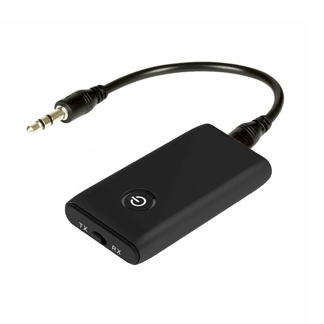 Seitruly Transmisor de audio 2 en 1, receptor de 3,5 mm compatible con Bluetooth, adaptador estéreo sin pérdidas, coche de acero inoxidable Cables de audio/vídeo