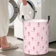 thumbnail image 6 of Uemuo Poodle Dog Pattern Circular Laundry Hamper Basket with handles,Collapsible laundry basket,Large capacity laundry hamper,Laundry Organizer-Medium, 6 of 8