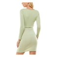 thumbnail image 2 of ULTRA FLIRT Robe de Soirée Courte à Bretelles Spaghetti Verte pour Femmes, Col Rond, Juniors m, 2 of 4