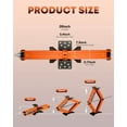 thumbnail image 6 of Kohree 2-Pack 8000lbs RV Scissor Jacks,Heavy Duty RV Trailer Camper Stabilizer Leveling with Crank Handle & Drill Bit,4-24" Adjustable Height,Orange, 6 of 9