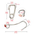thumbnail image 2 of BLEEUS Scuba Diving Reef Hook With 120cm Spiral Coil Lanyard For Drift Diving Diving Equipment (Red), 2 of 10