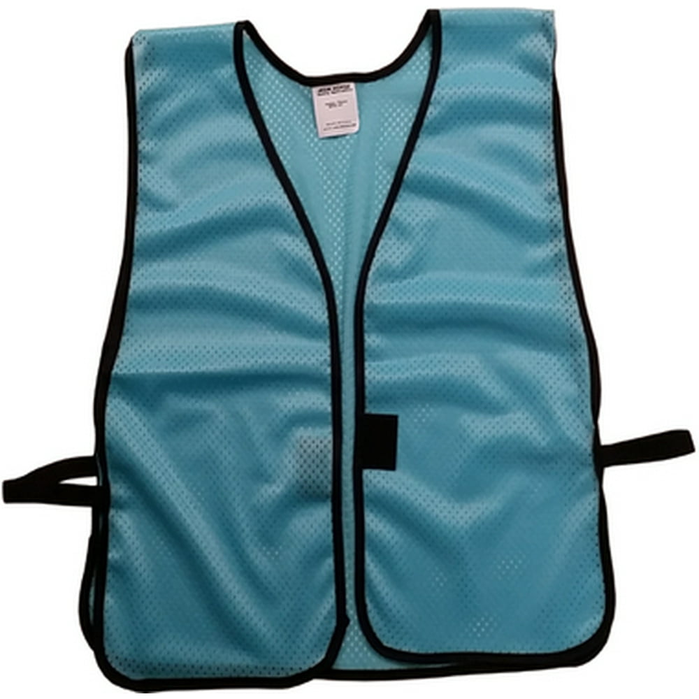 Light Blue Safety Vests Soft Mesh Plain Vests