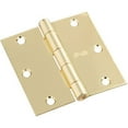 thumbnail image 1 of N830-320 3.5 in. Bright Brass Hinge - 3 Pack, 1 of 1