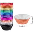 thumbnail image 2 of 200pcs Cupcake Liners for Baking, Foil Cupcake Liner, Standard Size 2 Inches 10 Colors Cupcake Liners, 2 of 7
