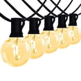 thumbnail image 1 of Guirnalda de luces LED para exteriores, bombillas de plástico inastillables, resistentes al agua, para Patio, jardín, Patio trasero, Navidad, Ramadán, G40, 1 of 4