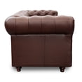 thumbnail image 3 of Sofá de de Piel Genuina Clásico Capitonado, 3 plazas, Modelo Chesterfield P/V, Color Tabaco, Elegante, cómodo y Moderno, Hecho en Mexico. Medidas 220 X 90 X 80 cm., 3 of 7