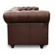 thumbnail image 4 of Sala de Piel Genuina Clásico 3-2, Sofá y Love Seat, 5 plazas, Modelo Chesterfield P/V, Color Tabaco, Elegante, cómodo y Clásico, Hecho en Mexico. Medidas:  Sofa 220 x 90 x 80, Love 185 x 90 x 80 cm, 4 of 10