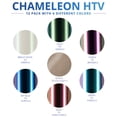 thumbnail image 4 of Paquete de vinilos de transferencia de calor HTVRONT Chameleon 12 x 12 cm, 12 unidades, 4 of 7