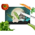 thumbnail image 2 of Carolines Treasures BB2284LCB Halloween Scary Cocker Spaniel Buff Glass Cutting Board, Large, 2 of 2