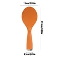 thumbnail image 3 of Rice Spoon, Non-stick Rice Paddle with Unique Bumpy Texture, White or Orange Plastic, Compact 7.5x3.7x21.3cm Design, Stands Up & Hangs for Space-saving Storage, Ideal for Home Kitchens &, 3 of 6