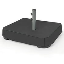 Costway Patio Market Offset Umbrella Stand Holder Base Sand Filled Sandbags 220lbs Black