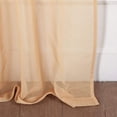 thumbnail image 3 of Elite Home Products 2 Piece Ombre Sheer Curtains Rod Pocket Voile, Sheer Curtain Window Treatment Set (Yellow, 54" X 84"), 3 of 5
