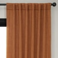 thumbnail image 4 of HPD Half Price Drapes Desert Orange Faux Linen Room Darkening Curtains for Bedroom & Living Room Curtains (1 Panel), Door & Window Curtains 120 inches long, Rod Pocket curtains & drapes, 50W X 120L, 4 of 12