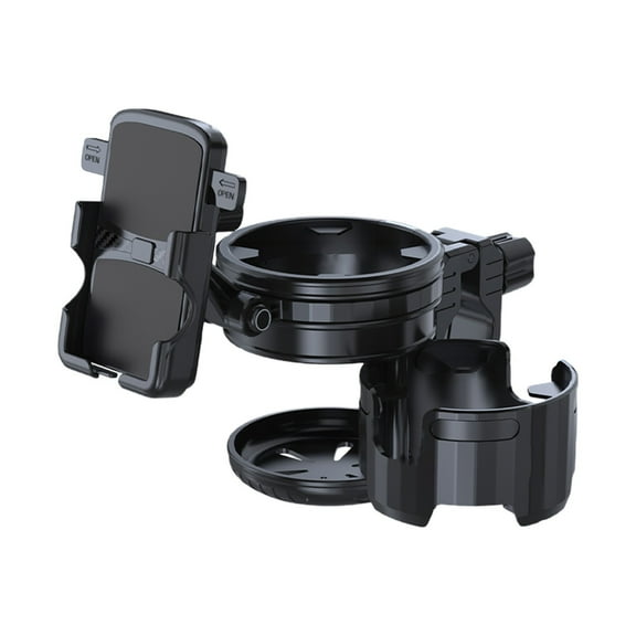 Motorcycle Cup Holder with Phone Mount - Durable and Stable Design for Easy Riding Navigation