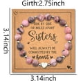 thumbnail image 2 of Sister Daughter Christams Birtshat Gifts for Women Natural Stone Beaded Bracelet Long Distance Gifts for Sisters Daughters, 2 of 14