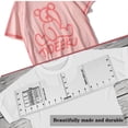 thumbnail image 3 of Regla de alineación de camisetas Regla de artesanía Herramienta de medición de camisetas acrílicas Escala negra transparente para hacer un diseño de centro de moda 16 * 5 pulgadas Irfora Regla de alineación, 3 of 6