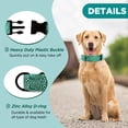 thumbnail image 3 of Rychif Cute Dog Collar, Blue Zebra Stripe Pattern, Soft Nylon Pet Collars for Medium Large Dogs, L, 3 of 5