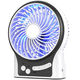 thumbnail image 1 of Mini ventilador de escritorio portátil con batería, ventilador de mano recargable y alimentado por USB, flujo de aire fuerte, 3 velocidades Fokelyi CPB-DE-LYY555-1, 1 of 6