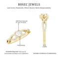 thumbnail image 6 of Rosec Jewels Lab Created Diamond Heart Engagement Ring with Halo, EF-VS Grade - Ready to Gift, 10K Yellow Gold, US 7.00, 6 of 9
