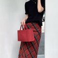 thumbnail image 4 of Bolso Tote Ante Cercanías Omnibus Gran Capacidad Contiene Interior (Vino) Rojo, 4 of 9