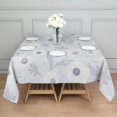 thumbnail image 5 of 60x60 Inch Waterproof Square Tablecloth, Thickened Polyester Table Cover for Dining & Parties, Floral Print, 5 of 6
