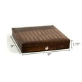 thumbnail image 5 of Brown "Croco" Leather 12 Cigar Humidor with Spanish Cedar Lining and Humidistat., 5 of 5