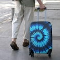 thumbnail image 3 of Blue Tie Dye Mandala Pattern Luggage Cover Fashion Suitcase Cover Baggage Covers Fit 25-28 Inch Luggage (Go Travel), 3 of 5