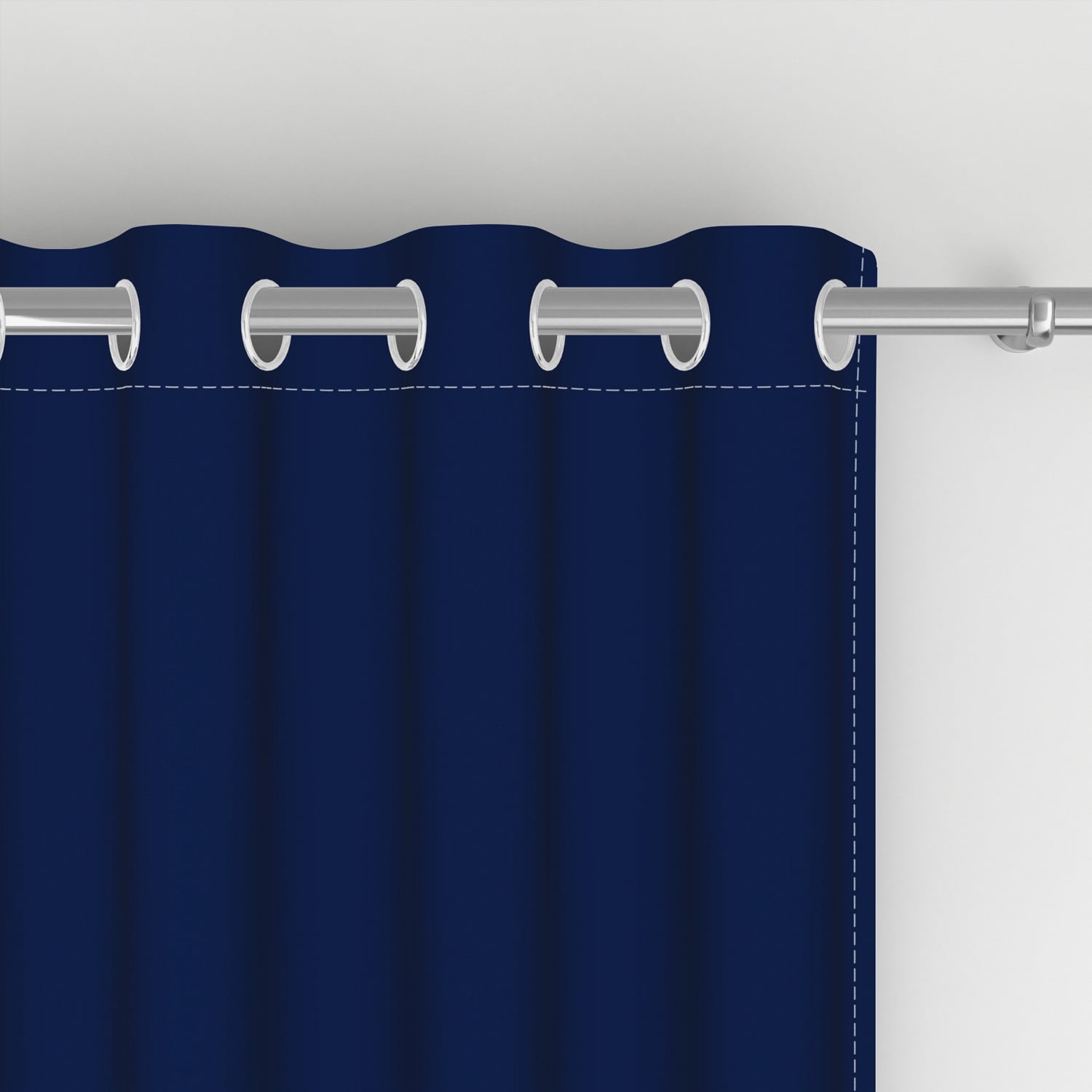 Aofoto Navy Blue Thermal Insulated Grommet Curtain Bedroom Blackout Curtains 2 Panels, 42" W x 63" L