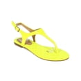 thumbnail image 1 of Liliana CD81 Women Patent Leatherette T-Strap Thong Slingback Sandal, 1 of 5