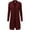 BURGUNDY, variant on Women's Long Line Open Front Knit Sweater Cardigan with Pockets