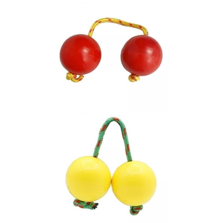 2 Pair Hand Shaker Sand Balls Music Egg Shaker Party Favors red yellow