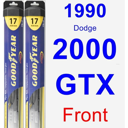 1990 Dodge 2000 GTX Wiper Blade Set/Kit (Front) (2 Blades) -